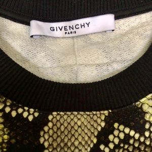 GIVENCHY pre-owned snakeskin print sweatshirt.